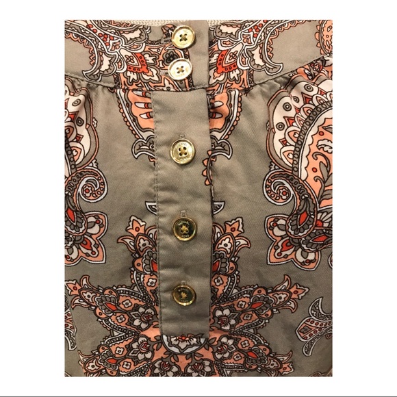 Michael Kors, Silk, flutter sleeve, paisley top - Picture 2 of 9
